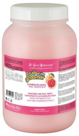 ISB Fruit of the Grommer Pink Grapefruit Восстанавливающая маска для шерсти средней длины с витаминами 3 л