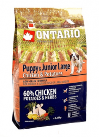 Ontario (Онтарио) корм для щенков крупных пород с курицей и картофелем