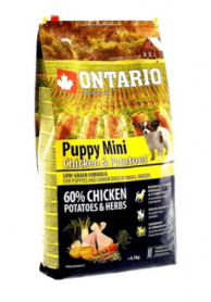 Ontario (Онтарио) корм для щенков малых пород с курицей и картофелем