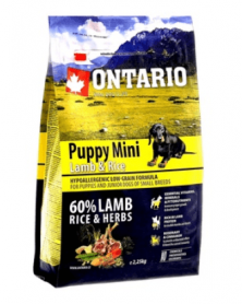 Ontario (Онтарио) корм для щенков мелких пород с ягнёнком и рисом