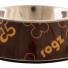 Миска 2в1 350 мл BUBBLE BOWLZ «Коричневые косточки», BUBBLE BOWLZ MEDIUM