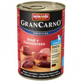 Консервы для щенков Animonda Gran Carno Original Junior с говядиной и сердцем индейки