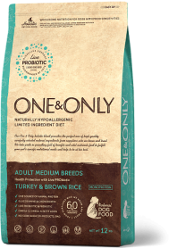 One&Only корм для собак средних пород с индейкой и рисом