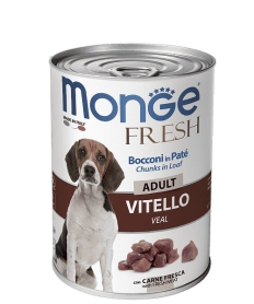 Консервы для собак Monge Dog Fresh Chunks in Loaf мясной рулет из телятины