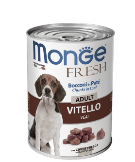 Консервы для собак Monge Dog Fresh Chunks in Loaf мясной рулет из телятины