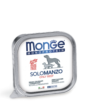 Консервы для собак MONGE SOLO MANZO со вкусом говядины