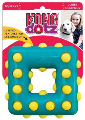 KONG игрушка для собак Dotz квадрат