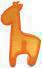 KONG игрушка для собак Squeezz ZOO Жираф малый 14х9 см