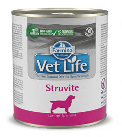 Консервы Vet Life Wet Dog Struvite диета для собак при мочекаменной болезни