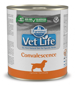 Консервы Vet Life Wet Dog Convalescence, для собак в период восстановления, для набора веса