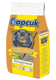БАРСИК Кукурузный наполнитель для кошачьего туалета; 4,54 л