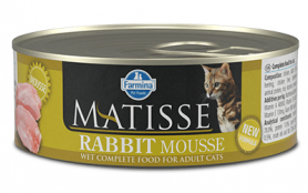 Консервы для кошек Farmina (Фармина) Matisse Rabbit Mousse с кроликом