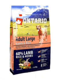 Ontario (Онтарио) корм для собак крупных пород с ягненком, индейкой и рисом