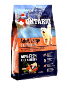 Ontario (Онтарио) корм для собак крупных пород с 7 видами рыбы и рисом