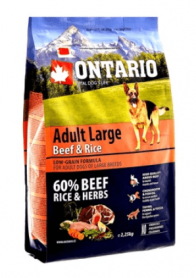 Ontario (Онтарио) корм для собак крупных пород с говядиной и рисом