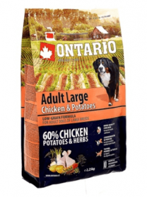 Ontario (Онтарио) корм для собак крупных пород с курицей и картофелем