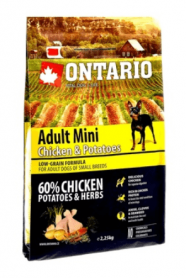 Ontario (Онтарио) корм для собак мелких пород с курицей и картофелем
