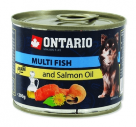Ontario (Онтарио) консервы для собак рыбное ассорти