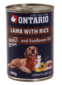 Ontario (Онтарио) консервы для собак с ягнёнком и рисом