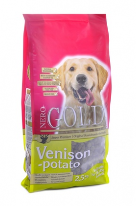 Nero Gold корм для собак c олениной и сладким картофелем