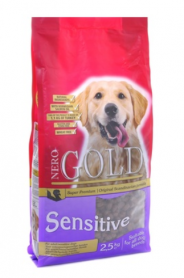 NERO GOLD Корм для взрослых собак с чувствительным пищеварением с индейкой и рисом