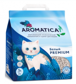 AromatiCat впитывающий наполнитель для кошек Premium, белый