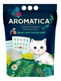 AromatiCat силикагелевый наполнитель для кошачьего туалета, Диагностический