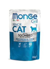 Monge Cat Grill Паучи для пожилых кошек с эквадорской макрелью