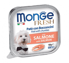 Monge Консервы для собак Paté and Chunkies with Salmon с лососем