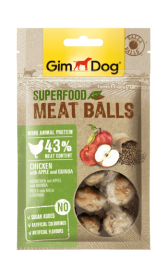 GimDog Superfood Meat Balls лакомство для собак из курицы с яблоками и киноа