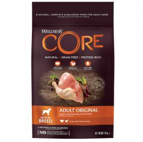 Wellness CORE (Велнесс Кор) Беззерновой корм для взрослых собак средних пород из индейки с курицей