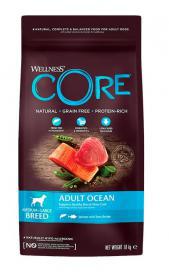 Wellness CORE (Велнесс Кор) Беззерновой корм для взрослых собак средних и крупных пород из лосося с тунцом