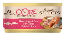 Wellness CORE (Вэлнесc Кор) Консервы для кошек из тунца с лососем в виде кусочков в бульоне