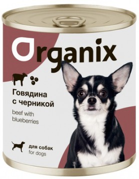 Organix (Органикс) консервы для собак, Заливное из говядины с черникой