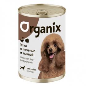 Organix (Органикс) консервы для собак Сочная утка с печенью и тыквой