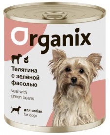 Organix (Органикс) консервы для собак Телятина с зеленой фасолью