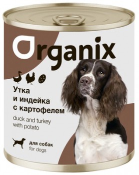 Organix (Органикс) консервы для собак Утка, индейка, картофель