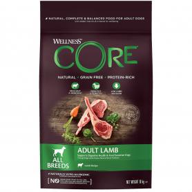 Wellness CORE (Велнесс Кор) Беззерновой корм для взрослых собак всех пород с яблоком и ягнёнком