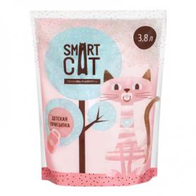 Smart Cat силикагелевый наполнитель для кошек с ароматом детской присыпки