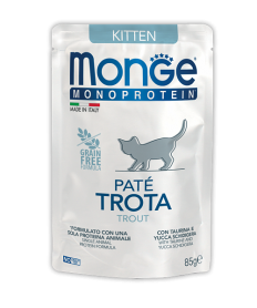 Monge Cat Monoprotein Монопротеиновые паучи для котят с форелью