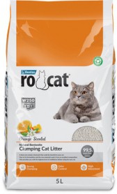 Ro Cat комкующийся наполнитель для кошачьего туалета с ароматом апельсина
