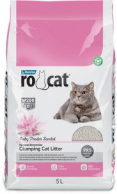 Ro Cat комкующийся наполнитель для кошачьего туалета с ароматом детской присыпки