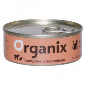 Organix (Органикс) консервы для кошек с говядиной и перепелкой