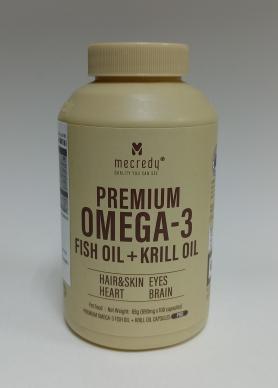 Mecredy пищевая добавка для собак Premium Omega-3 Fish Oil + Krill Oil