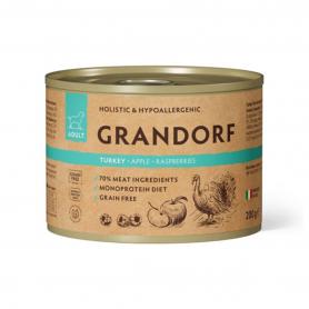 Grandorf (Грандорф) консервы для собак из индейки с яблоком и малиной
