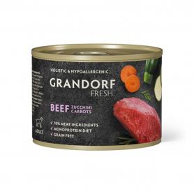 Grandorf Fresh консервы для собак из говядины с цукини и морковью