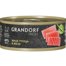 Grandorf Fresh Консервы для взрослых кошек c филе тунца в желе 