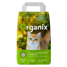 Organix Комкующийся наполнитель для кошек  с ароматом свежескошенной травы