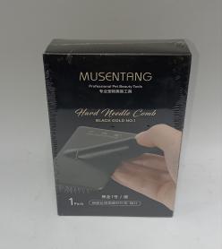 Профессиональный расческа-пуходерка Musentang Black Gold №1 с жесткими иглами 