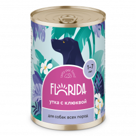 FLORIDA консервы для собак, утка с клюквой